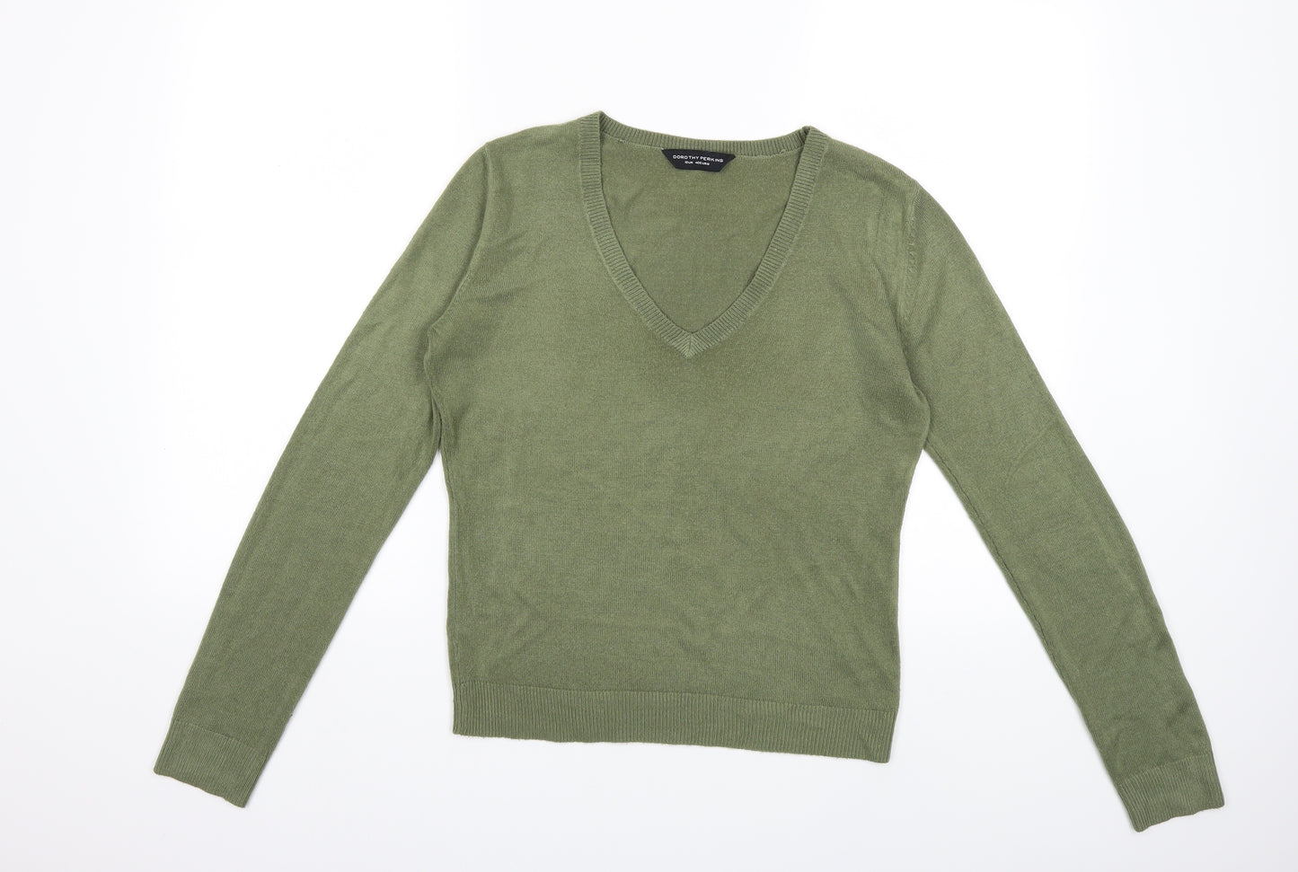 Dorothy Perkins Womens Green  Knit Pullover Jumper Size 12