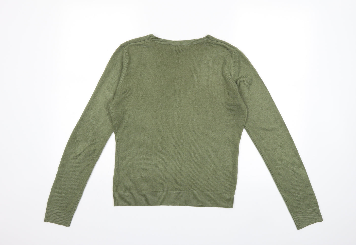 Dorothy Perkins Womens Green  Knit Pullover Jumper Size 12