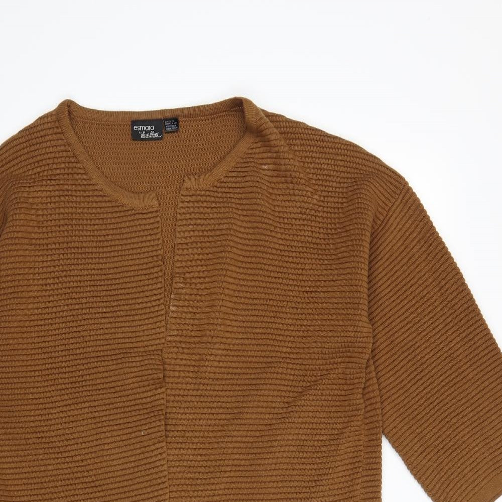 ESMARA Womens Brown  Knit  Jumper Size 14