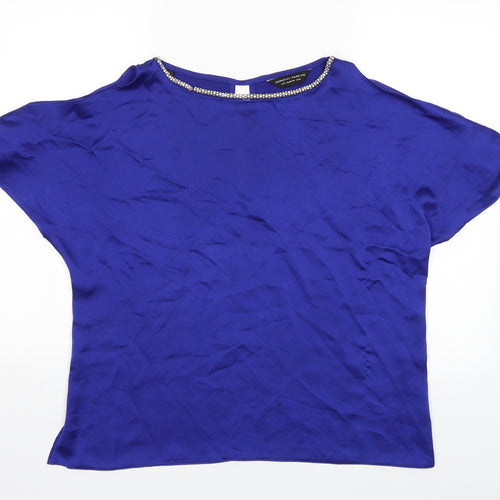Dorothy Perkins Womens Blue   Basic Blouse Size 12