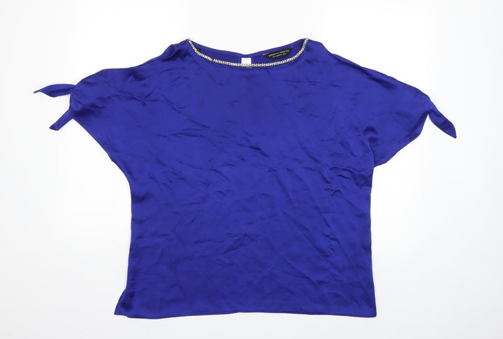 Dorothy Perkins Womens Blue Basic Blouse Size 12