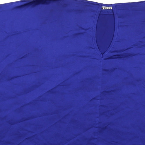 Dorothy Perkins Womens Blue   Basic Blouse Size 12