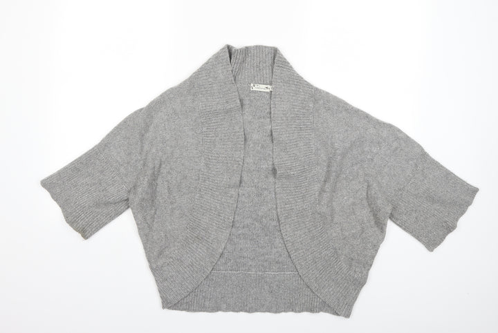 Cortefiel Womens Grey  Knit Cardigan Jumper Size L