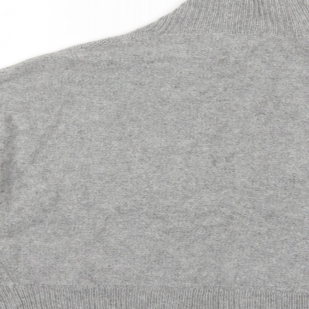 Cortefiel Womens Grey  Knit Cardigan Jumper Size L