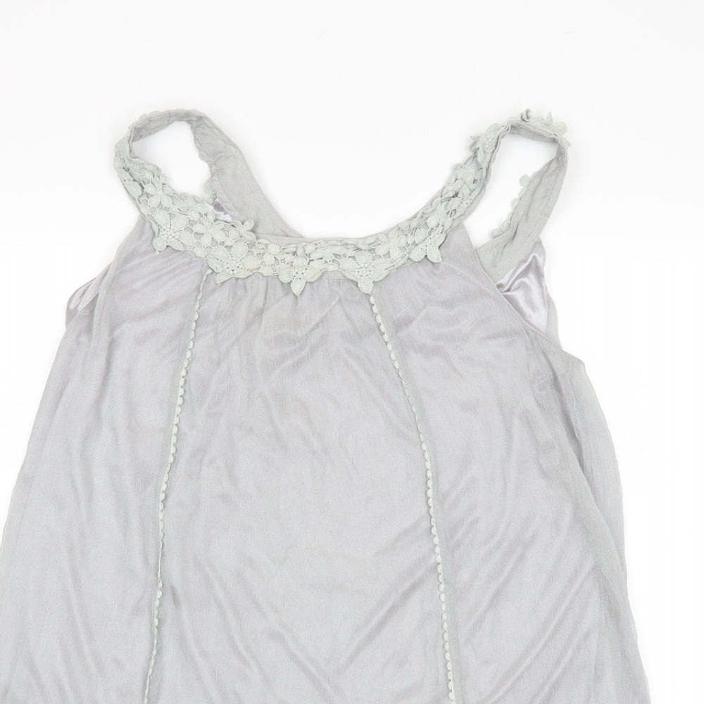 Villa Womens Grey   Basic Blouse Size L