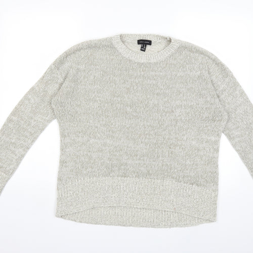 New Look Womens Grey  Knit Pullover Jumper Size M