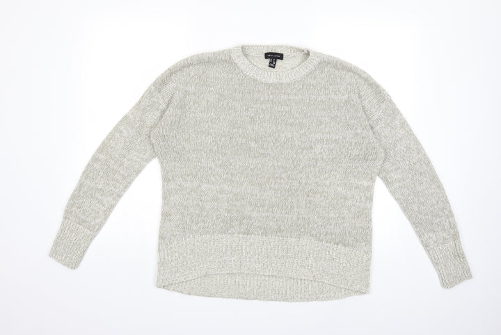 New Look Womens Grey Knit Pullover Jumper Size M