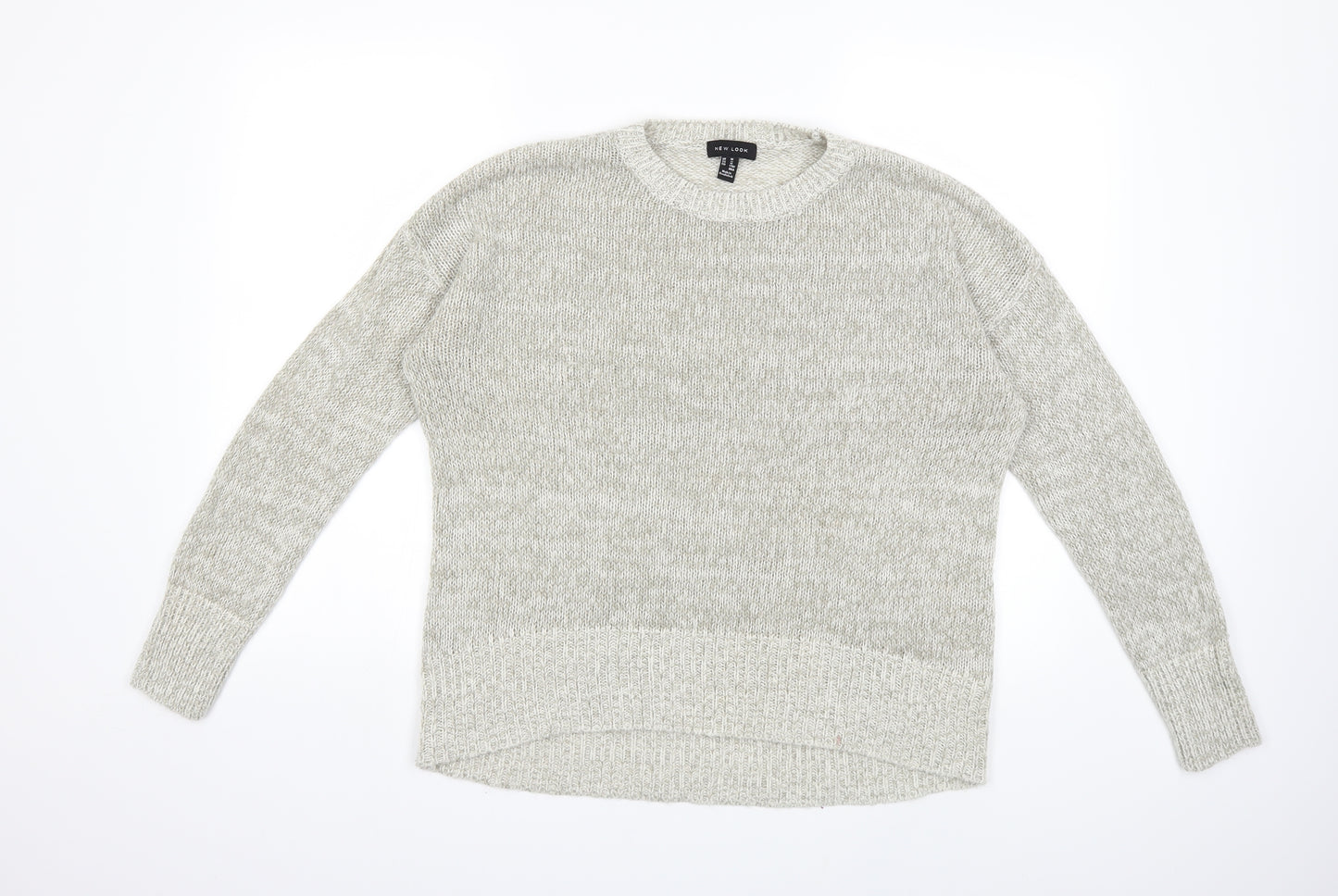 New Look Womens Grey  Knit Pullover Jumper Size M