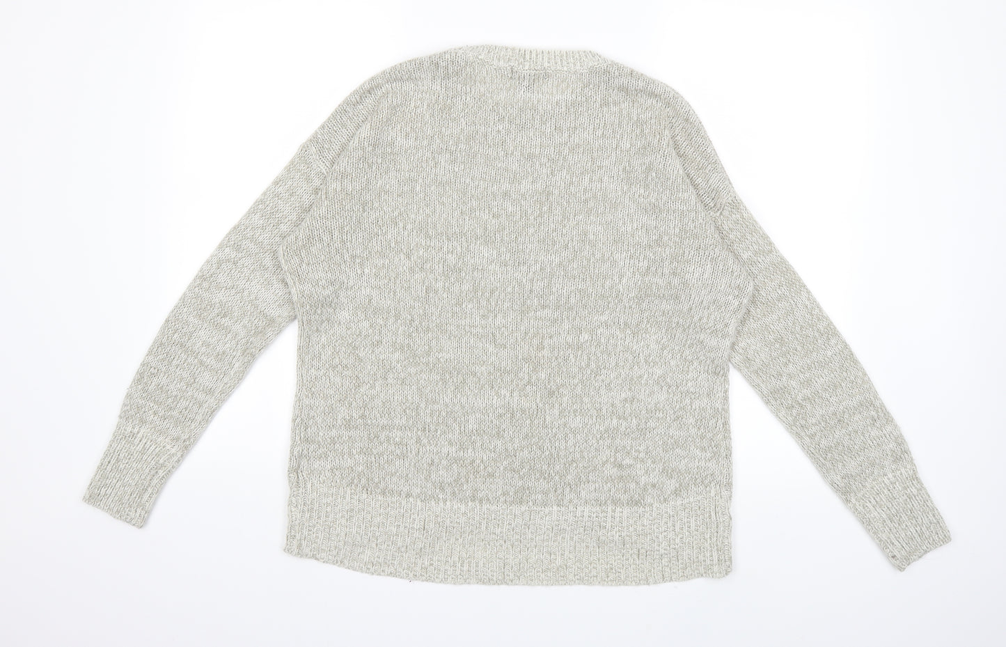 New Look Womens Grey  Knit Pullover Jumper Size M