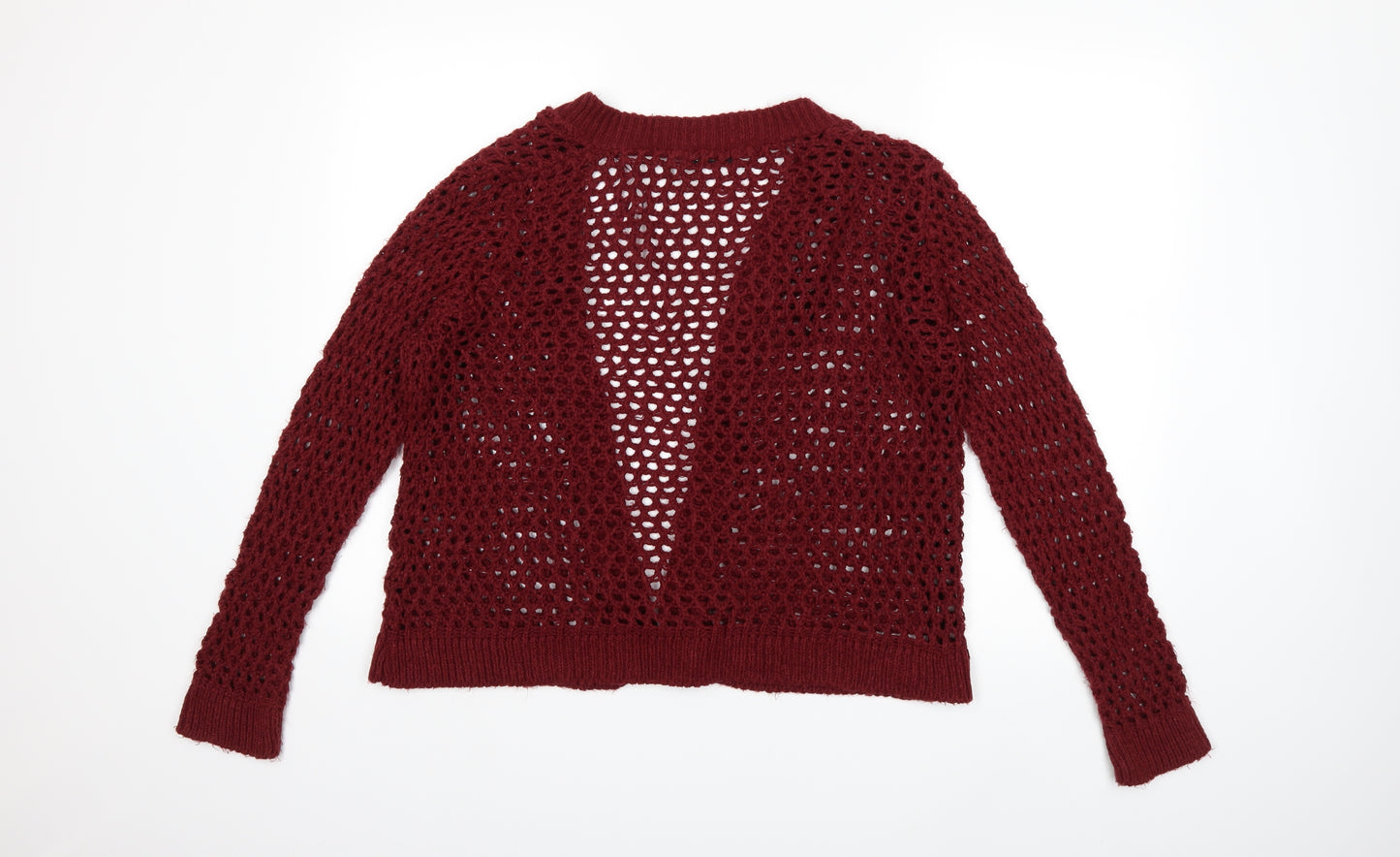 Club L Womens Red  Knit Cardigan Jumper Size M