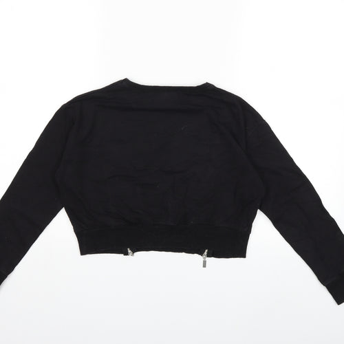 Select Girls Black   Pullover Sweatshirt Size 12 Years