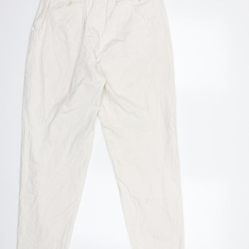 Preworn Womens White   Trousers  Size 28 in L30 in