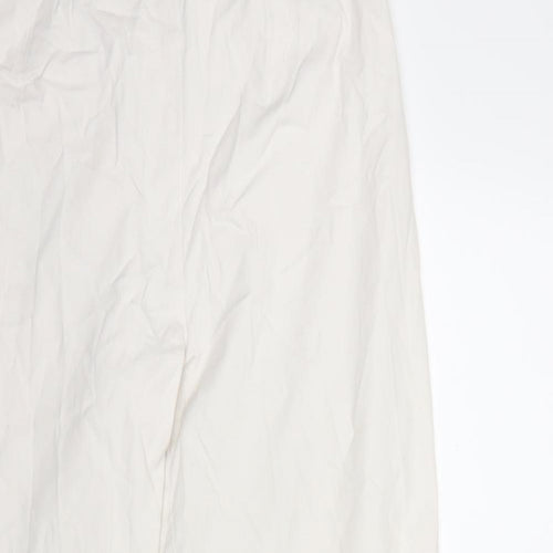Preworn Womens White   Trousers  Size 28 in L30 in
