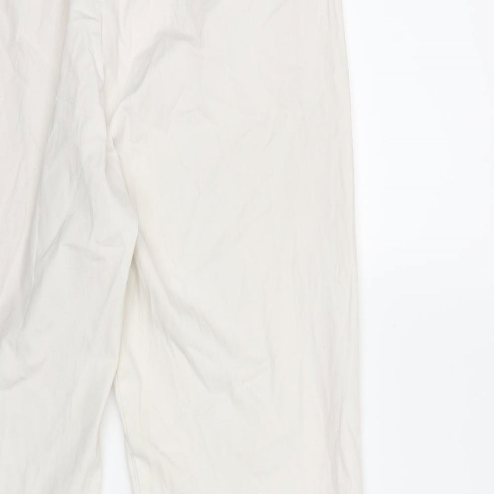 Preworn Womens White   Trousers  Size 28 in L30 in