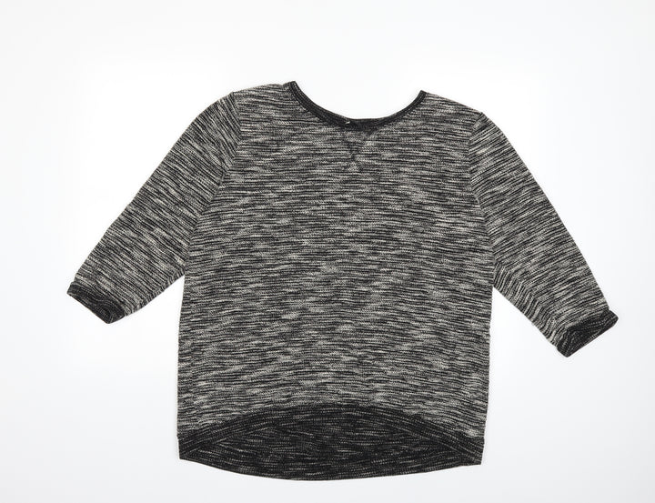 H&M Womens Black   Pullover Sweatshirt Size L