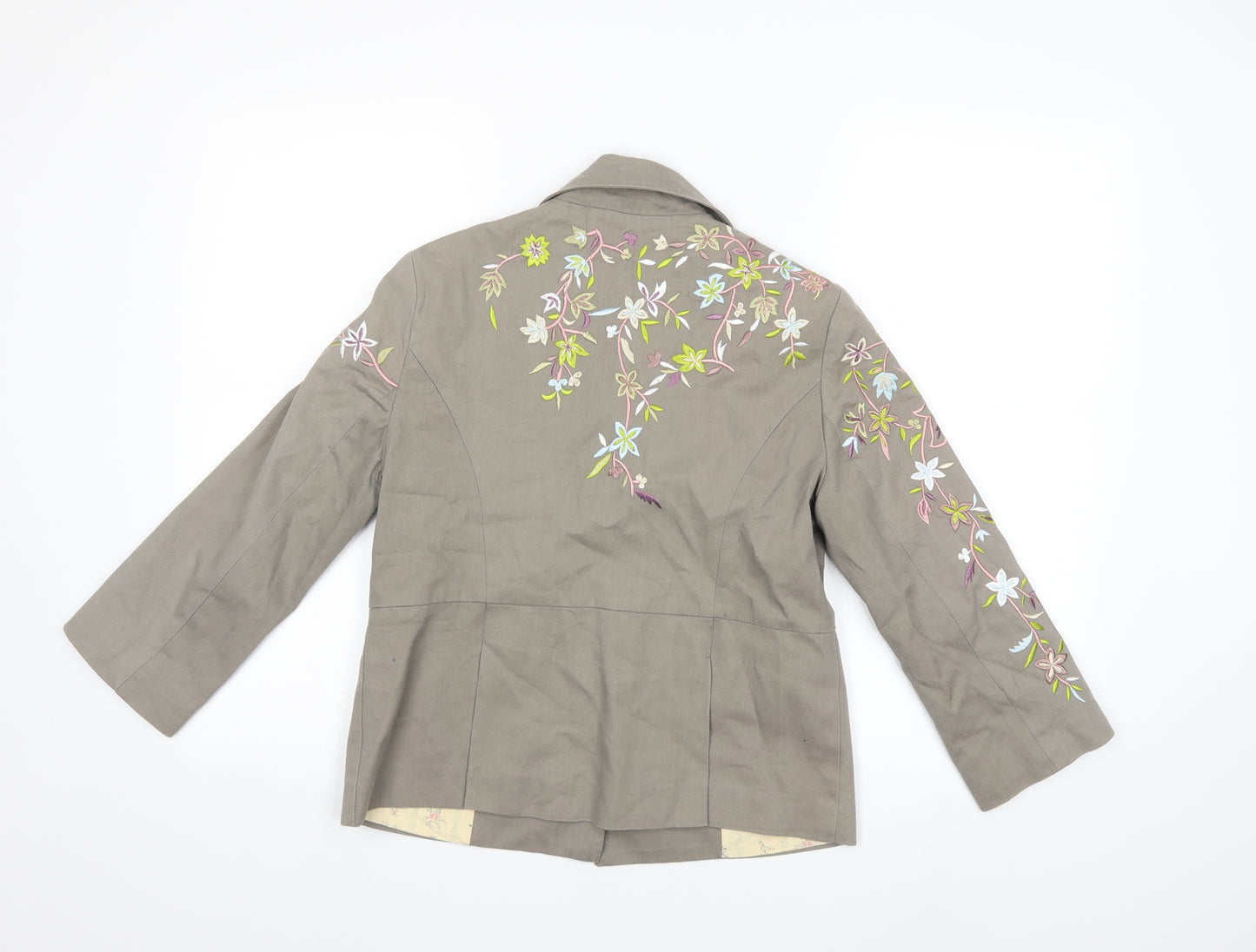 Whistles Womens Green Floral  Jacket  Size 10