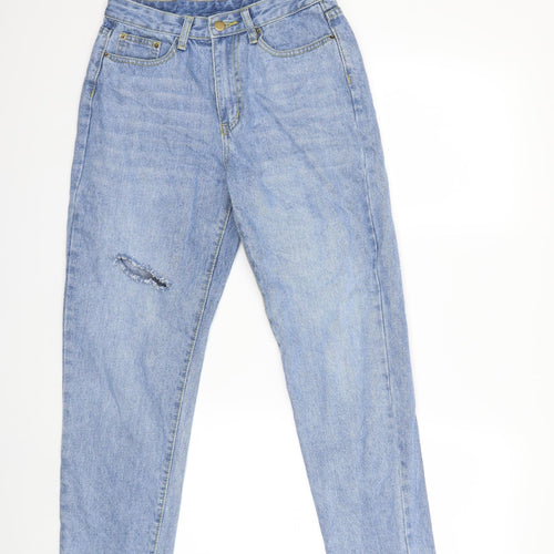 SheIn Womens Blue  Denim Straight Jeans Size M L27 in