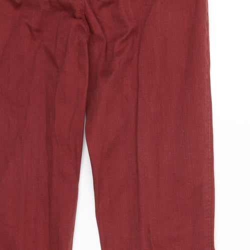 Preworn Womens Red  Denim Skinny Jeans Size 30 in L28 in
