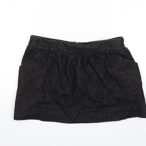 JOHANN Womens Black  Denim Mini Skirt Size M