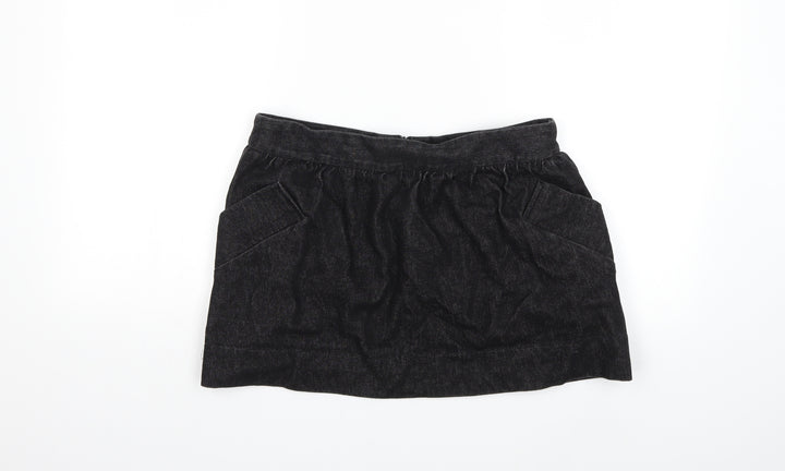 JOHANN Womens Black Denim Mini Skirt Size M