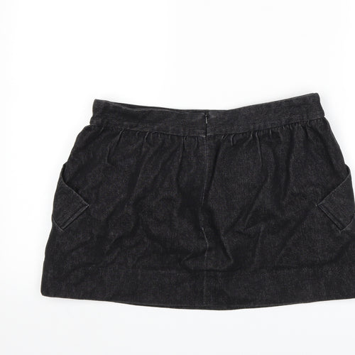 JOHANN Womens Black  Denim Mini Skirt Size M