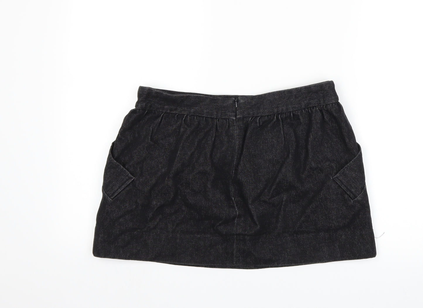 JOHANN Womens Black  Denim Mini Skirt Size M
