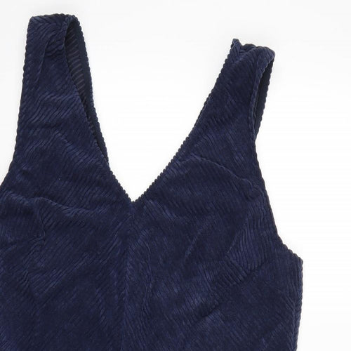 George Womens Blue  Corduroy Pinafore/Dungaree Dress  Size 16