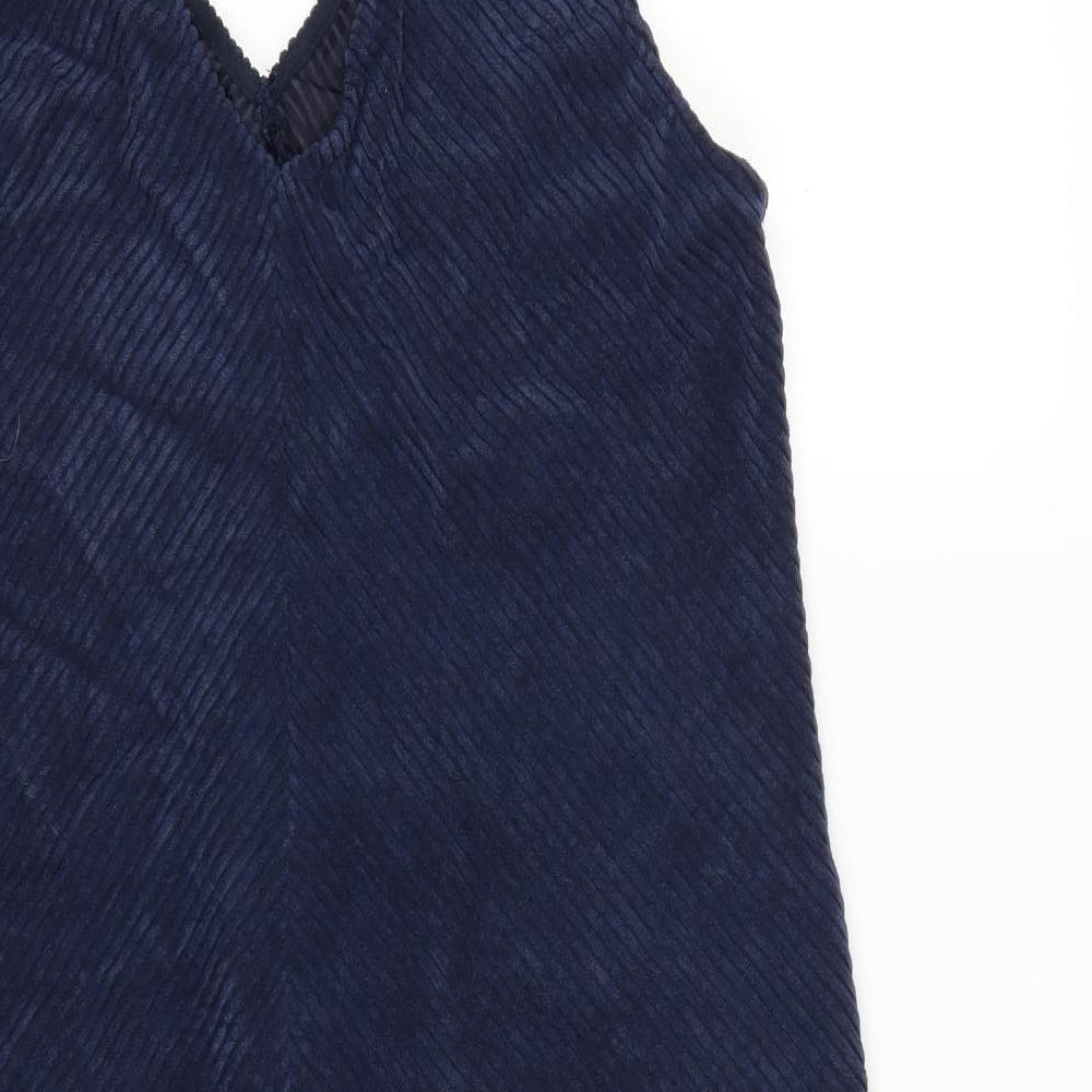 George Womens Blue  Corduroy Pinafore/Dungaree Dress  Size 16