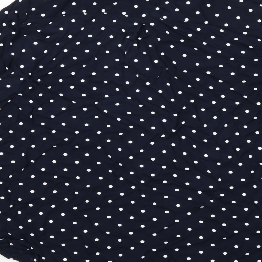 Marks and Spencer Womens Blue Polka Dot  Basic Blouse Size 20