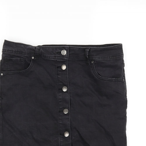 TU Womens Grey  Denim Straight & Pencil Skirt Size 12