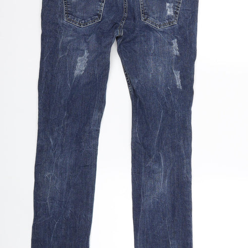 Internacionale Womens Blue  Denim Skinny Jeans Size 12 L31 in
