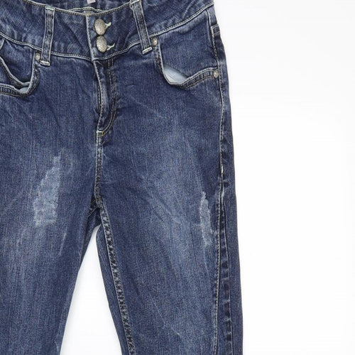 Internacionale Womens Blue  Denim Skinny Jeans Size 12 L31 in