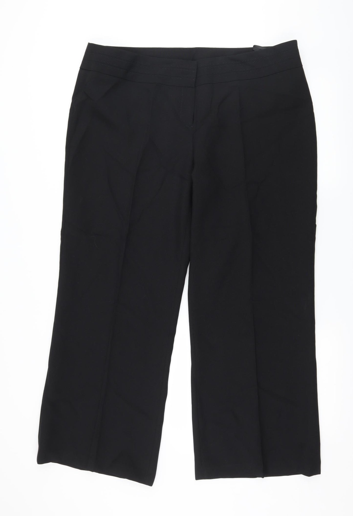 F&F Womens Black   Trousers  Size 18 L29 in