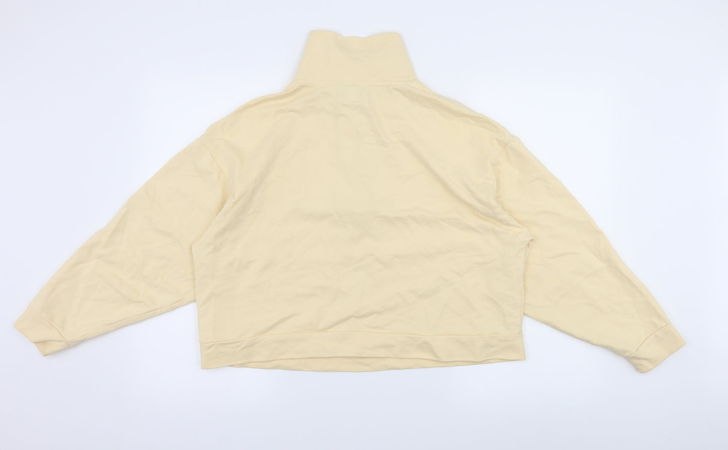 ASOS Womens Yellow  Jersey Pullover Sweatshirt Size 8