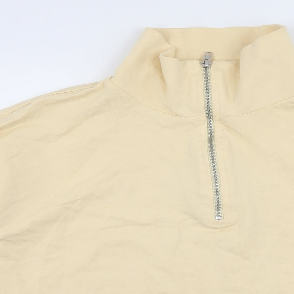 ASOS Womens Yellow  Jersey Pullover Sweatshirt Size 8