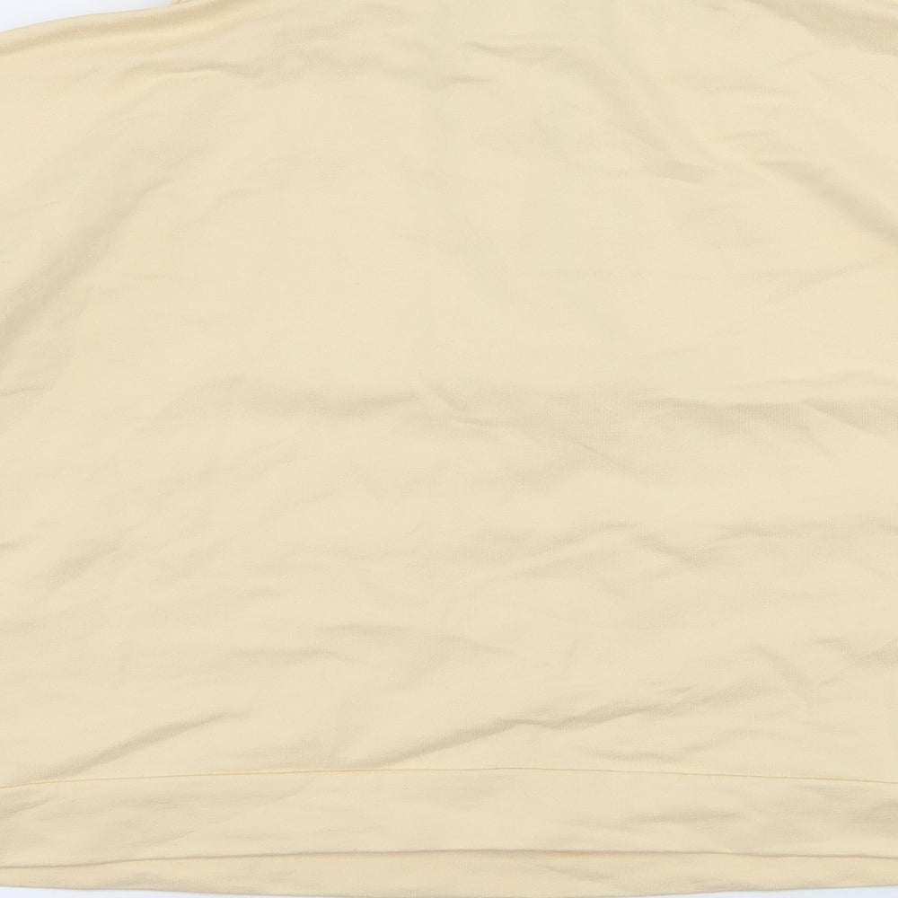 ASOS Womens Yellow  Jersey Pullover Sweatshirt Size 8