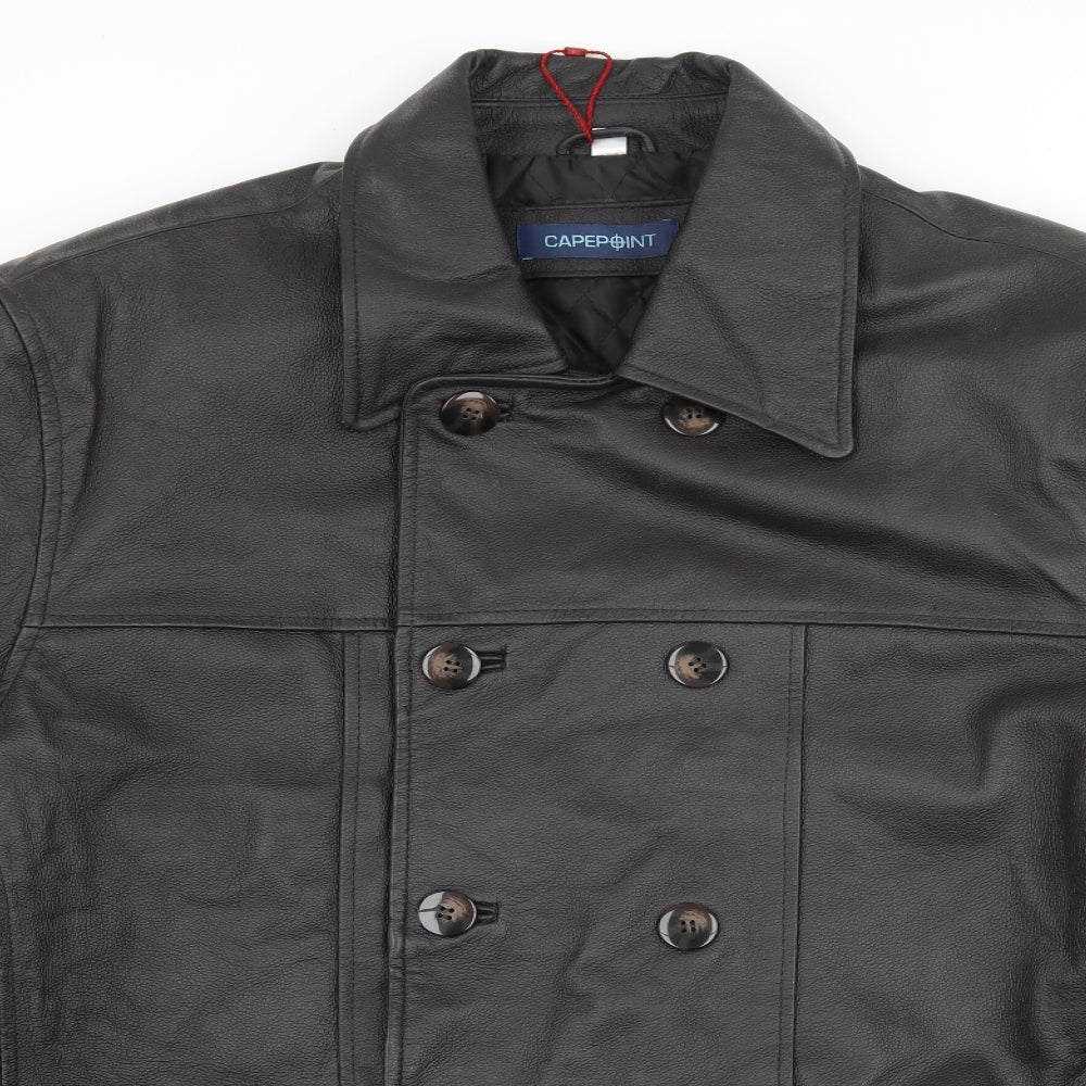 Capepoint Mens Brown   Overcoat Coat Size L