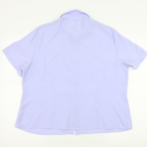 Berkertx Womens Purple   Basic Blouse Size 20