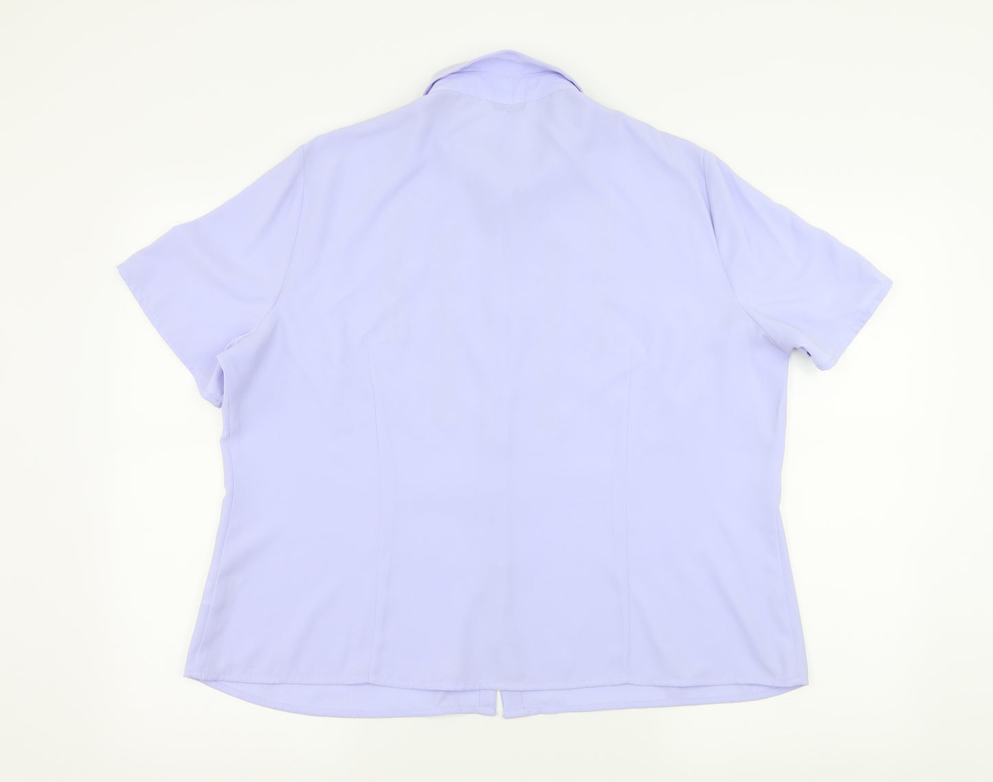 Berkertx Womens Purple   Basic Blouse Size 20