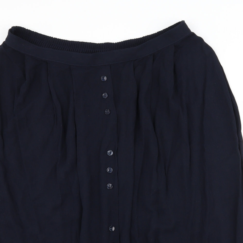 St Michael Womens Blue   Flare Skirt Size 20