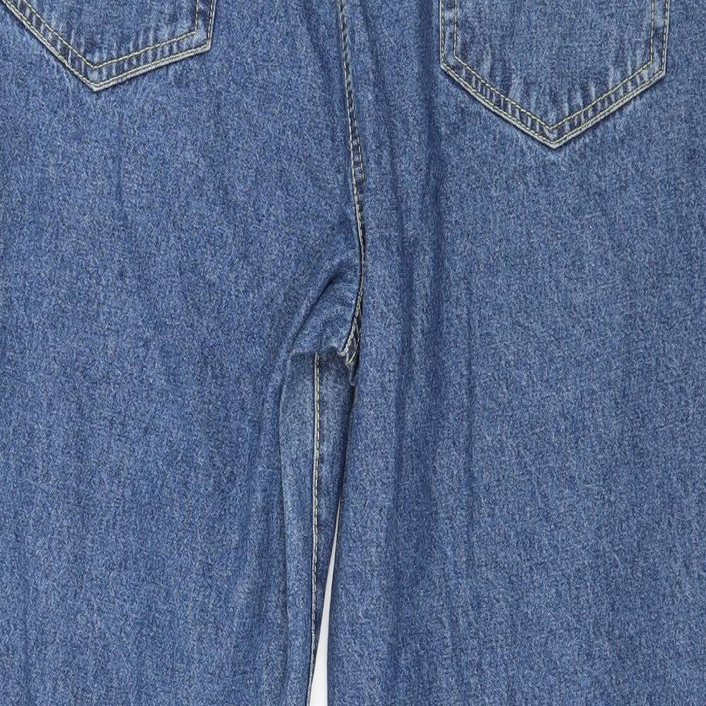 Basics Womens Blue  Denim Straight Jeans Size 20 L29 in
