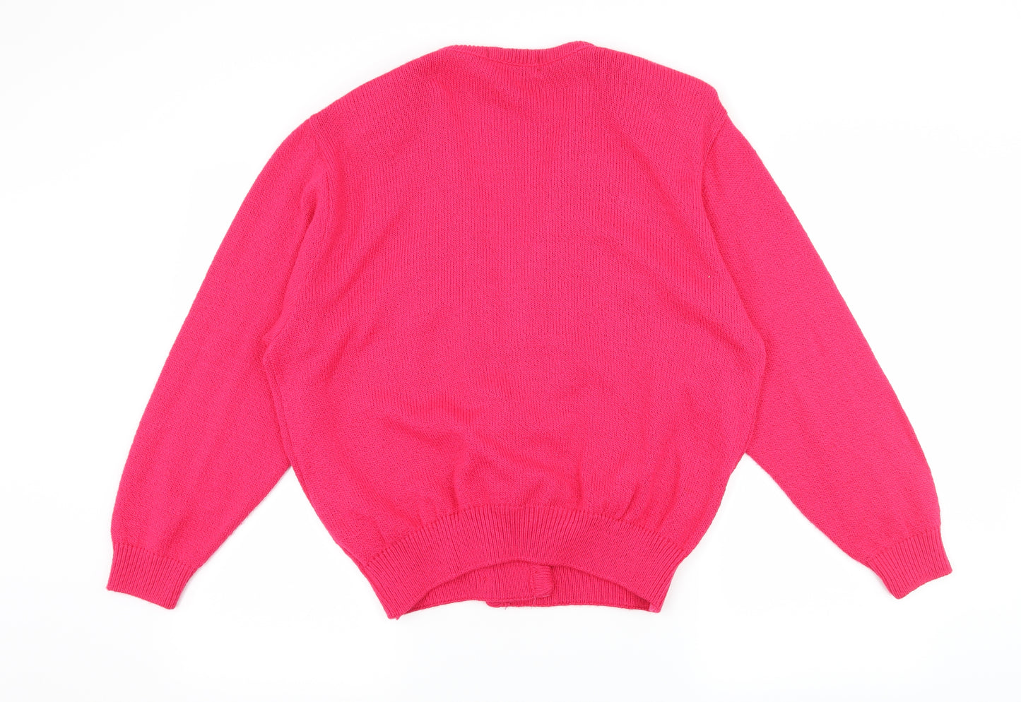 Choices Womens Pink  Knit Cape Jumper Size 18