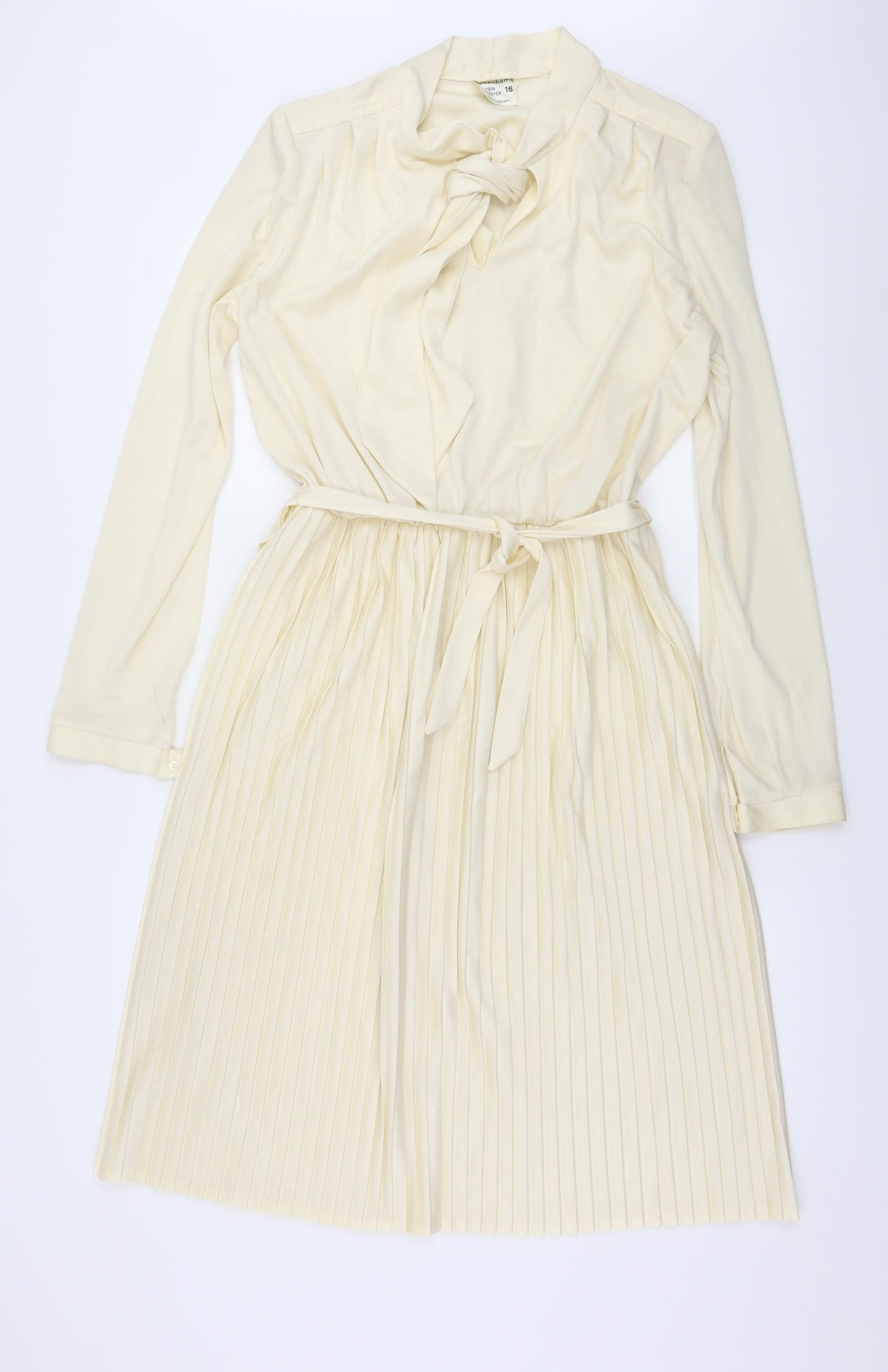 Debenhams Womens Ivory  Jersey Fit & Flare  Size 16