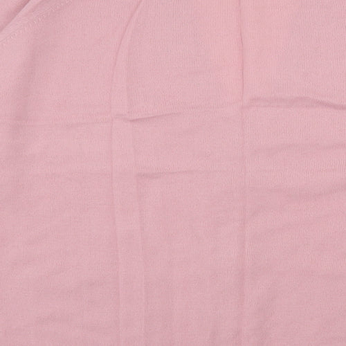 Note Womens Pink  Knit Cardigan Jumper Size 16