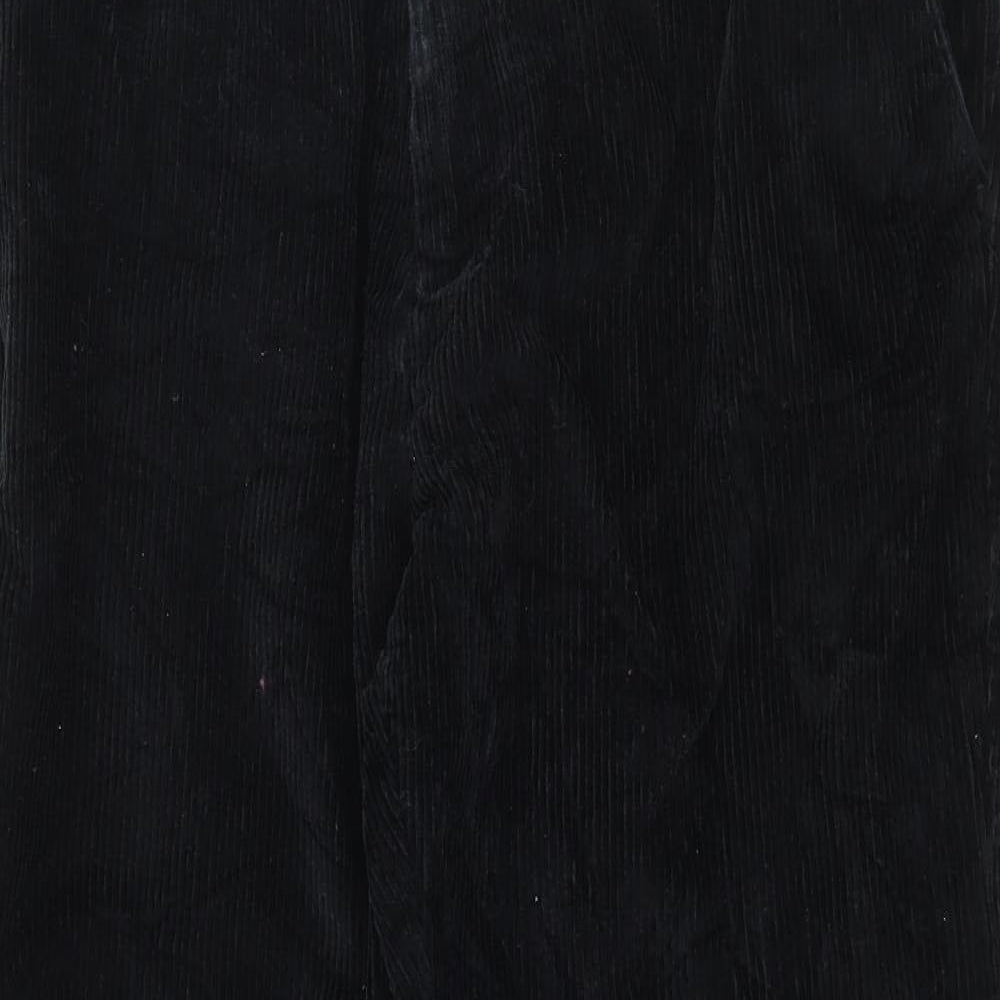 Samuel Windsor Mens Black  Corduroy Trousers  Size 38 in L29 in