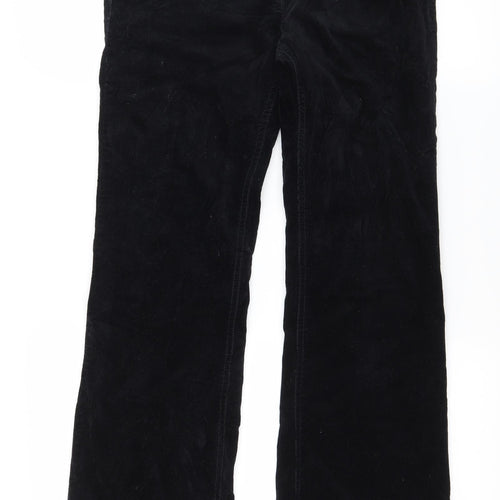 NEXT Womens Black  Corduroy Bootcut Jeans Size 10 L30 in