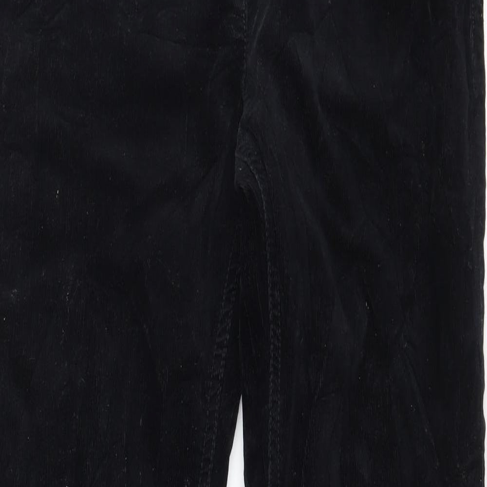 NEXT Womens Black  Corduroy Bootcut Jeans Size 10 L30 in