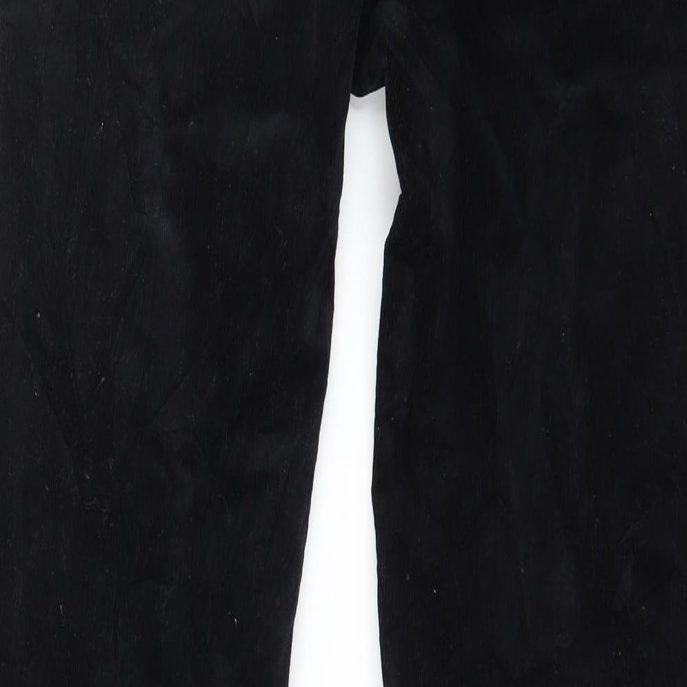 NEXT Womens Black  Corduroy Bootcut Jeans Size 10 L30 in