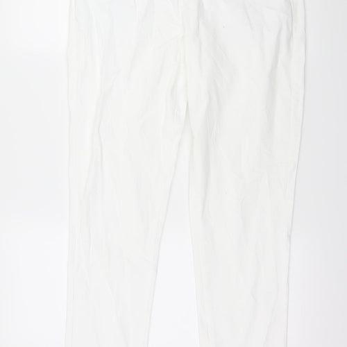 Dorothy Perkins Womens White  Denim Skinny Jeans Size 10 L29 in