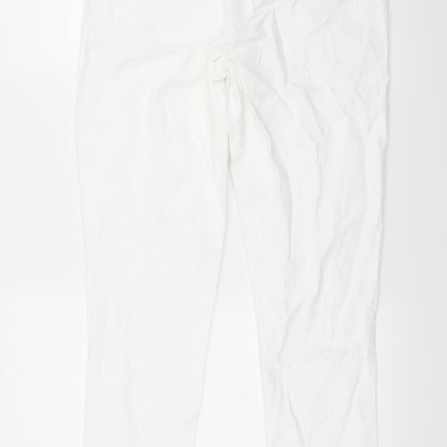 Dorothy Perkins Womens White  Denim Skinny Jeans Size 10 L29 in